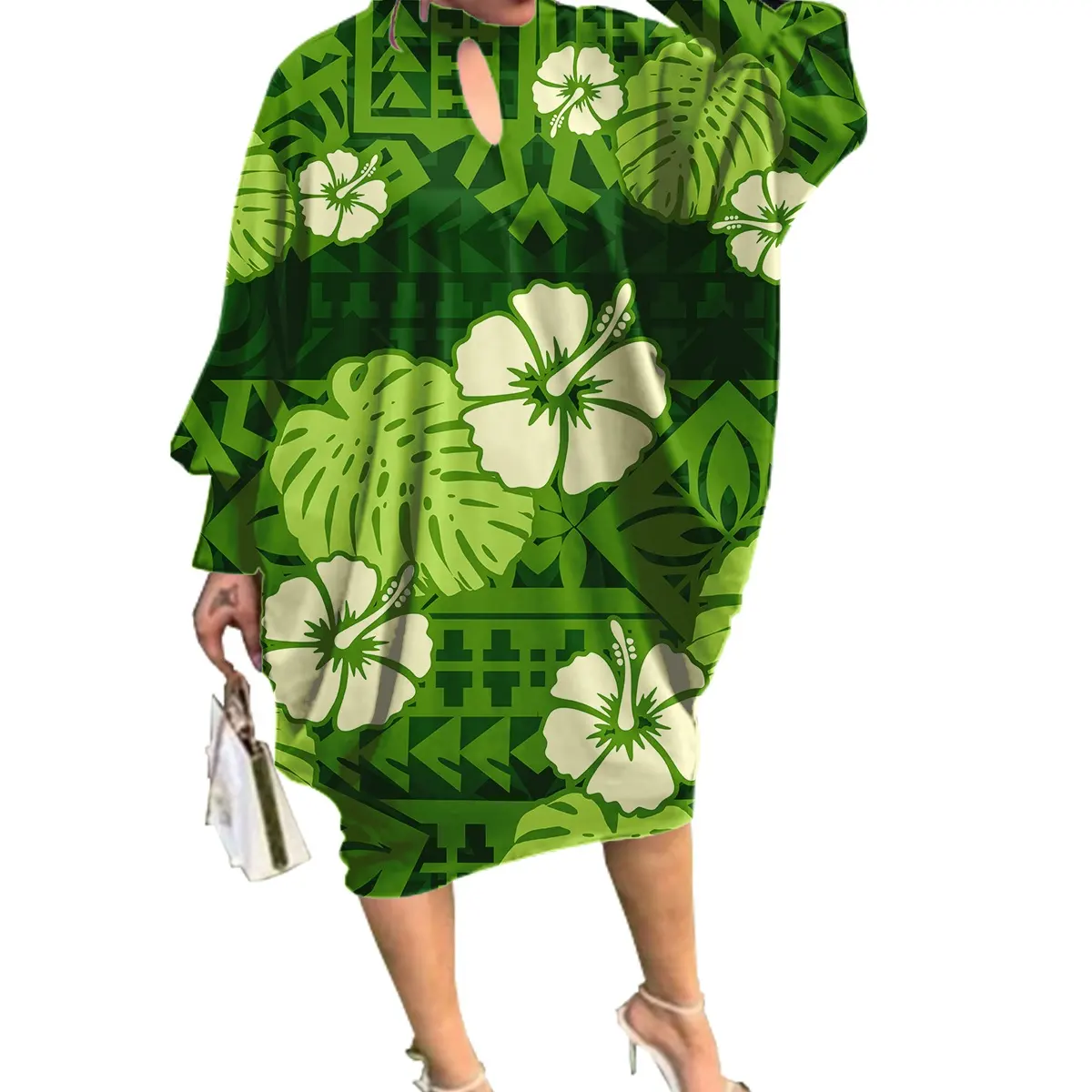 Robes de soirée pour dames Polynesian Samoan Fidjian Tribal Puletasi Design Tapa Tropical Printed Custom Women Clothing