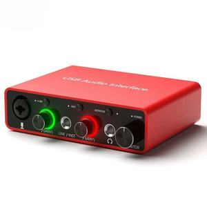 Hot Sales 48V Customizable Mobile Guitar Kit Pro Tools Mixer Recording Midi <strong>Usb</strong> Studio Sound Card Recording <strong>Audio</strong> <strong>Interface</strong> - Product Image 1
