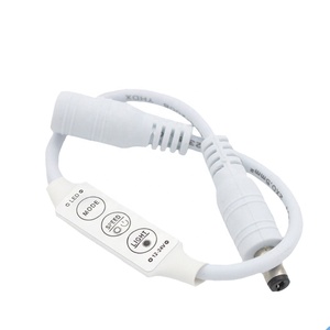 Prezzo di fabbrica Mini LED Strip Light luminosità dimmer Controller con pulsante interruttore On/Off per 5050 2835 strisce RGB monocolore - Product Image 4