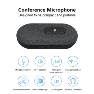 Altavoz y micrófono con cancelación de videoconferencia USB con arreglos de micrófono integrados de procesamiento de audio inteligente - Product Image 5