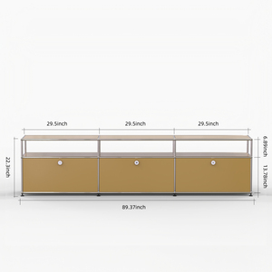Đồ nội thất bằng kim loại màu trà sữa, Bàn điều khiển kiểu Trung Quốc bằng thép không gỉ, đồ nội thất mô-đun có thể tùy chỉnh công suất lớn - Product Image 6