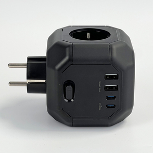 Nuevo cargador multifunción adaptador de corriente 4 salidas con interruptor 16A 250V Power Strip Cube Socket