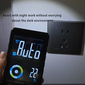 Multimètre numérique rechargeable 6000 points DCV/ACV 0,1-600V NCV/ maintien des données/ gamme automatique/ mesure de fréquence 3 5/6 chiffres faible - Product Image 4