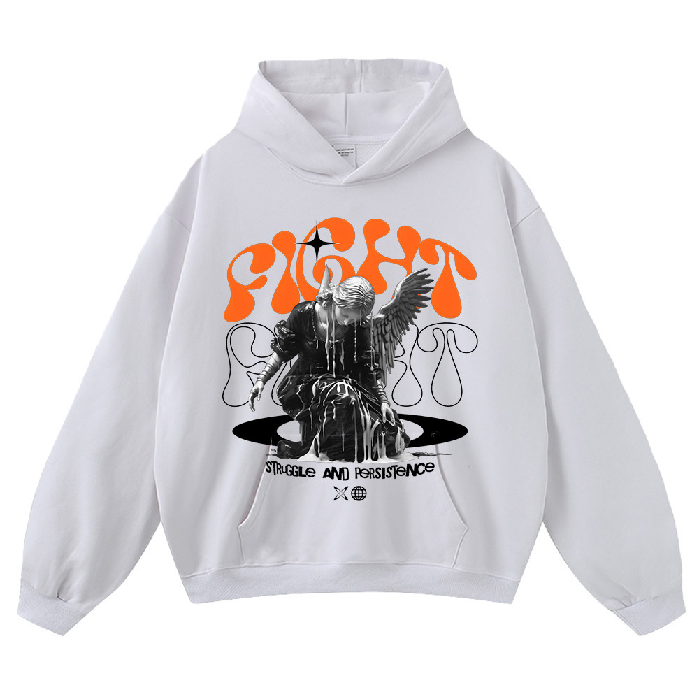 White hooded