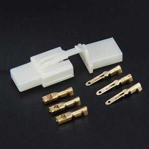 3-PIN 2.8mm ABS ช่องเสียบสายเคเบิลยานยนต์ DJ7031A-2.8-11/21สำหรับขั้วต่อเซ็นเซอร์รถจักรยานยนต์ที่ติดต่อทองแดงในปัจจุบันที่10A - Product Image 5