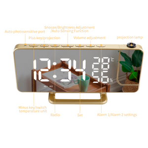 Электронные цифровые часы-будильник для спальни - Product Image 6