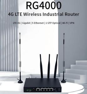 Wi-Fi Dual SIM RS232/485 /gps SFP Optical กิกะบิตอุตสาหกรรม IOT 4G LTE เราเตอร์จัดการโดยแพลตฟอร์มคลาวด์ได้ฟรี - Product Image 1