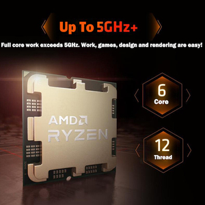 CPU 7600X R5สำหรับ AMD Ryzen 5 7600X 4.7 GHz 6-core 12-Thread PCIe 5.0 105W โปรเซสเซอร์ใหม่5NM L3 = 32M 100-000000593 AM5เกม cpus - Product Image 3