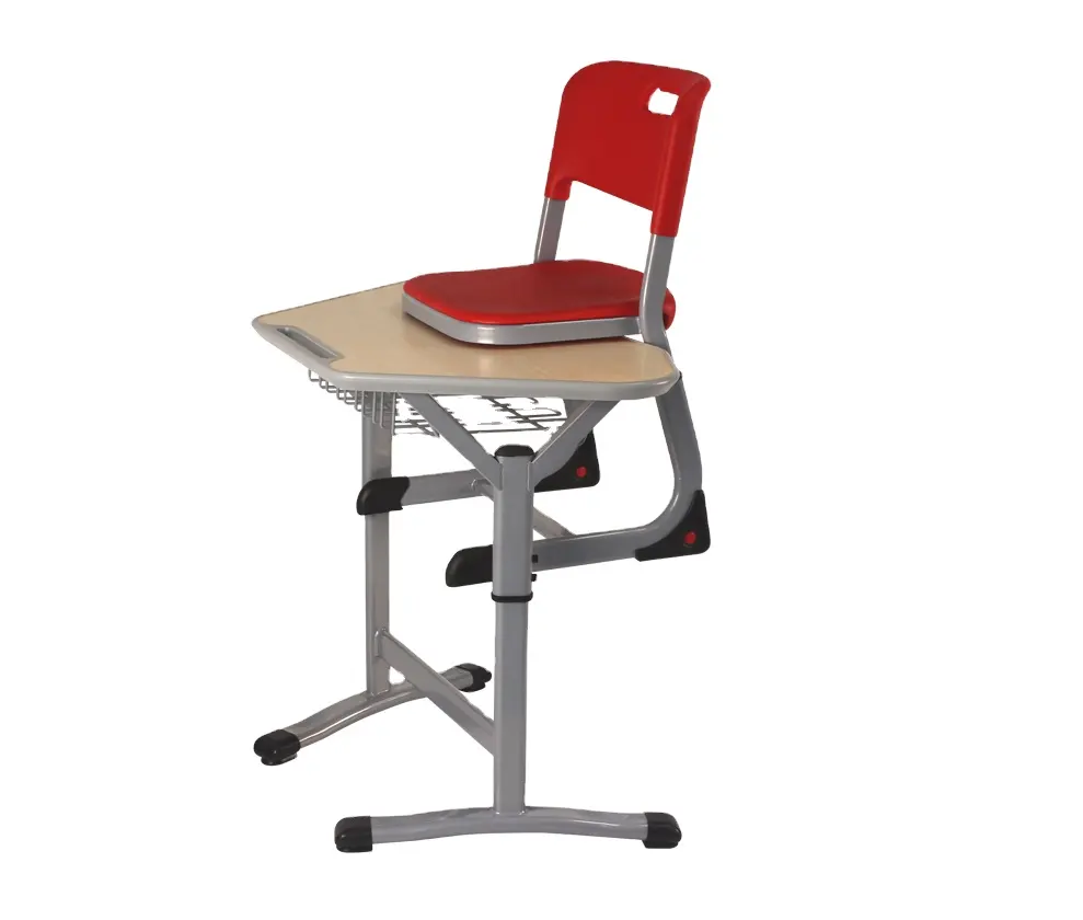 Klassen zimmer Schul möbel Sets Student Schreibtisch und Stuhl Single Wooden University Lese tisch Stühle für Bildung