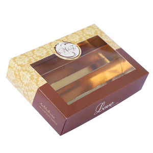 <strong>Dubai</strong> Custom Print Mini Chocolate Box With Clear Window and Divider Packaging Chocolate Box - Product Image 1