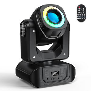 Moving Head Light 8 Gobos 8 Colors 9/11 Channel <strong>DMX</strong> 512 <strong>LED</strong> Stage Light with Remote <strong>Control</strong> - Product Image 1