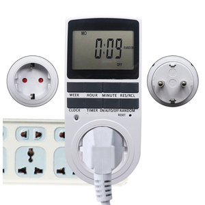 EU FR BRUKプラグキッチンタイマーOutlet230V110V電子デジタルタイマースイッチ7日12/24時間プログラム可能なタイミングソケット - Product Image 2