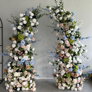 W-HFA014 Bán Buôn Hoa Hồng Đỏ Hoa Trái Tim Vòm Backdrop Lễ Nhân Tạo Hoa Lụa Trái Tim Vòm Cho Đám Cưới Trang Trí - Product Image 6