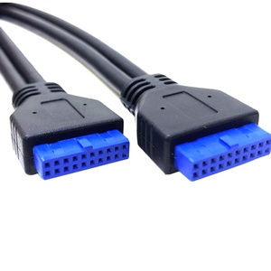 USB 3.0 IDCメス20pin ~ 20pin IDCケーブル急速充電式銅導体データ転送ケーブル - Product Image 1