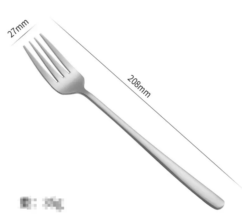 Forchetta bianca/argento