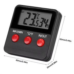 Medidor Digital de temperatura y humedad, pantalla LCD, Incubadora al aire libre, termohigrómetro con sonda para Sensor de huevos para incubar mascotas