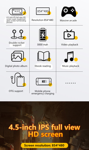 MUZEE เครื่องเล่นเกมมือถือ4นิ้วคอนโซลเกมคลาสสิกย้อนยุคคอนโซลเกมมือถือ HD TV Out วิดีโอเกมคอนโซล PS1 /md - Product Image 5