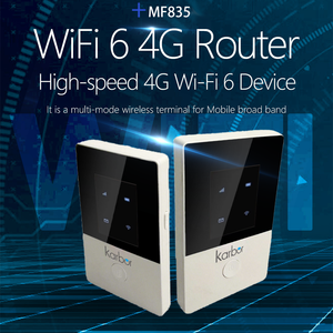 Мобильный роутер Karbor MF835 4G LTE с аккумулятором 2100 мАч, слотом для SIM-карты, поддержкой eSIM, VoIP и VPN, встроенными антеннами - Product Image 2