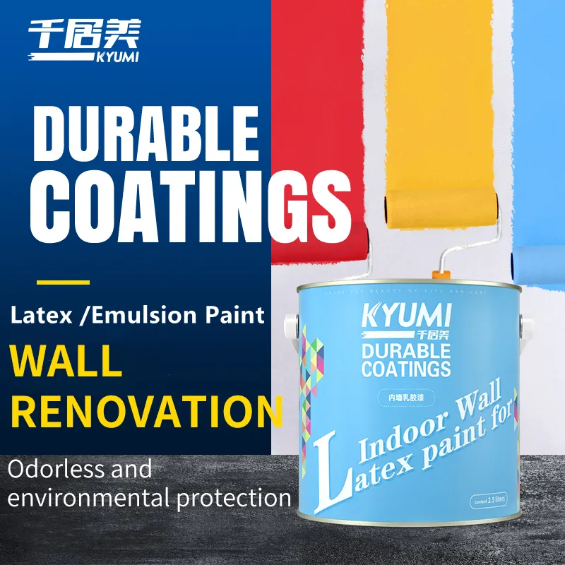KYUMI Umwelt freundliche wasser basierte Innenwand farbe Emulsion Latex farbe Wasserdichte Beschichtungen