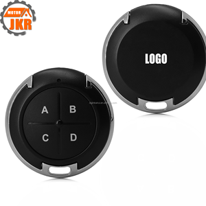 Yeni tasarım 433MHz yuvarlak ABS uzaktan kumanda ile bir B C D düğmeleri sürgülü kapı için kod çoğaltma destekler - Product Image 1