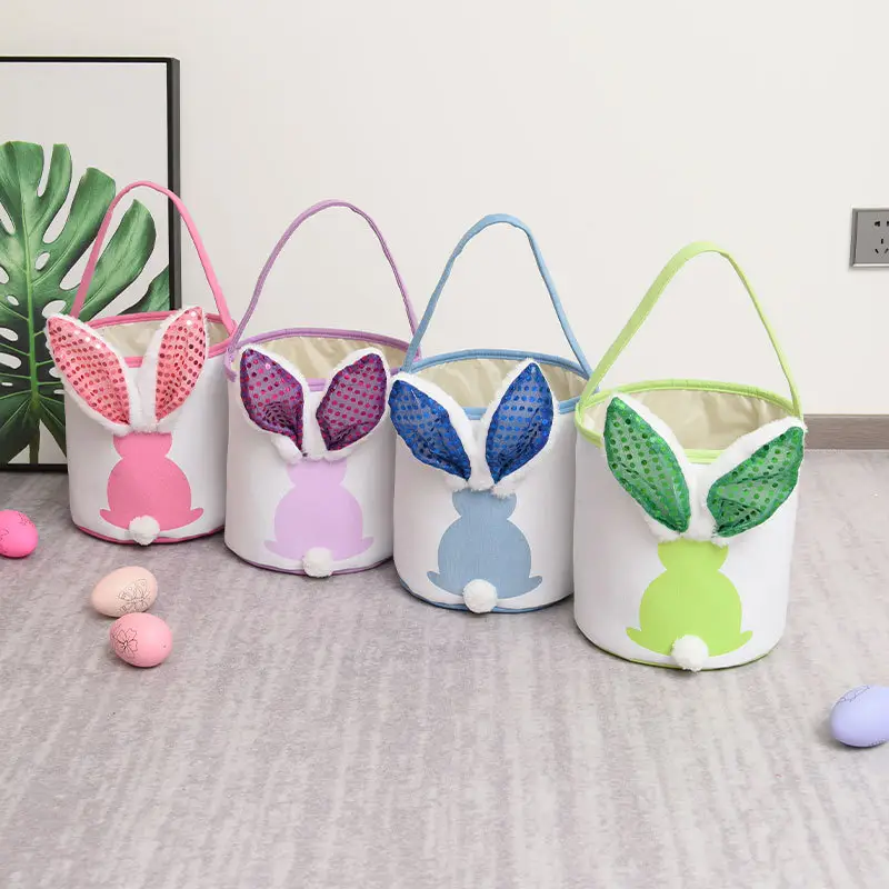 Cestas de Pascua regalos productos 2024 Cubo de Pascua bolsa de regalo personalizar para fiestas con luz