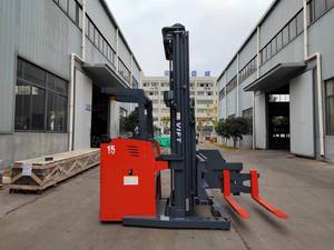 1.5 Ton Electric Three-way Forklift Truck Stacker Narrow Channel High Lift Truck Factory Workshop <strong>Loading</strong> and <strong>Unloading</strong> Truck - Product Image 3