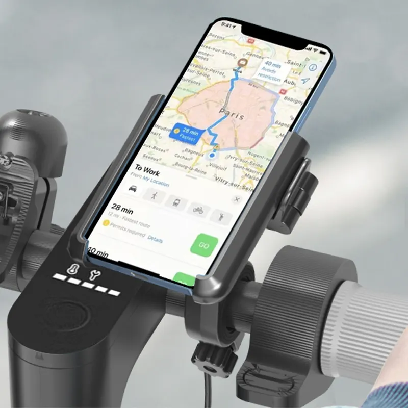 ODIER evrensel 360 derece cep telefonu standı esnek cep sabitleme kıskacı hızlı kilit bisiklet telefon tutucu bisiklet motosiklet için