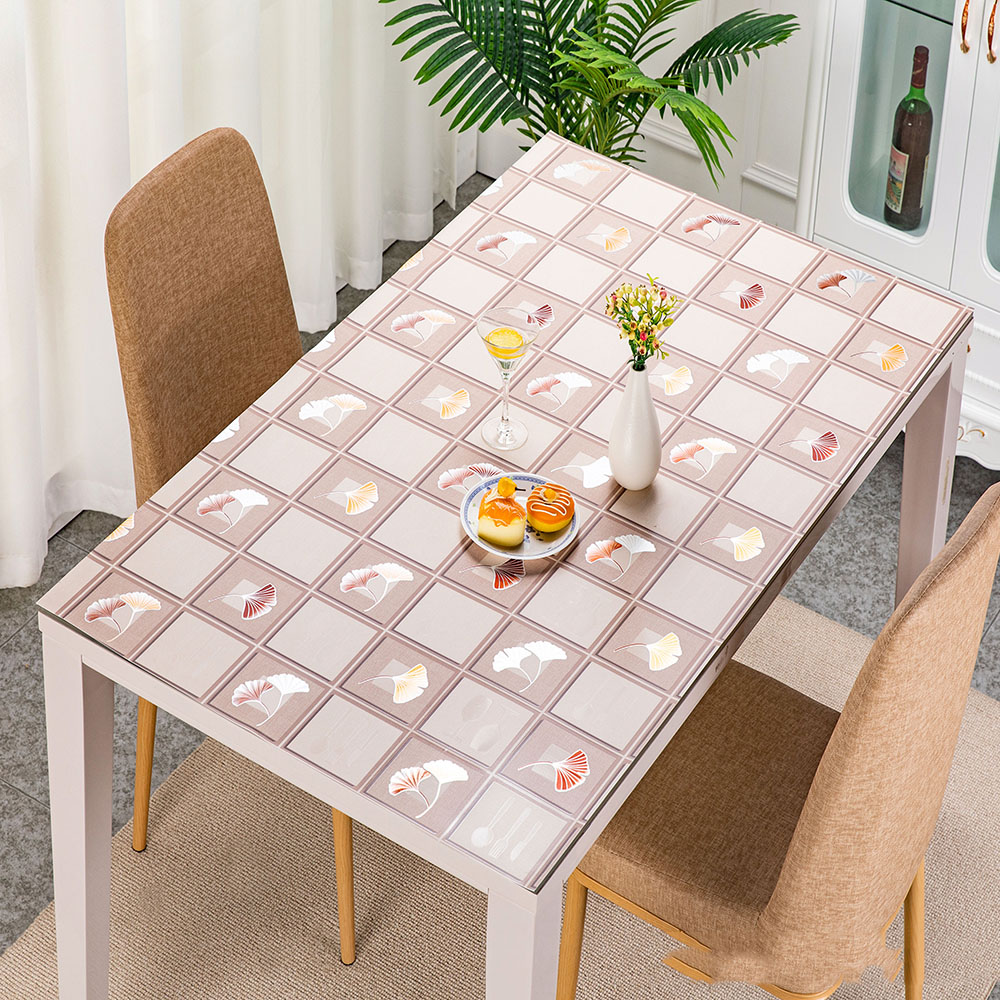 Luxury Double Side Face Gold PVC Table Cloths for Banque