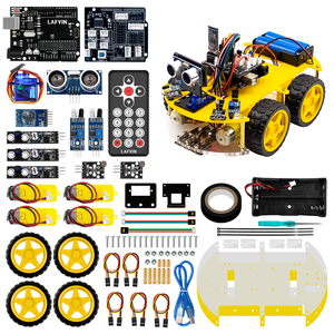LAFVIN 4WD çok Robot araç kiti yükseltilmiş V2.0 Robot kök/grafik programlama Robot araba arduino için