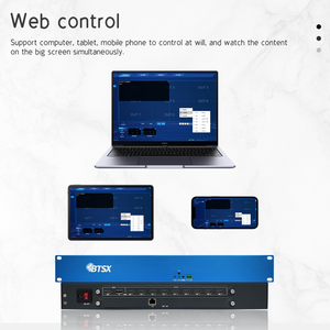 Thiết bị ghép giải mã video với màn hình trình duyệt toàn màn hình <span class=keywords><strong>BIT</strong></span>-Dec64-09 Bộ xử lý video <span class=keywords><strong>64</strong></span>-ch cho tường video an ninh - Product Image 5