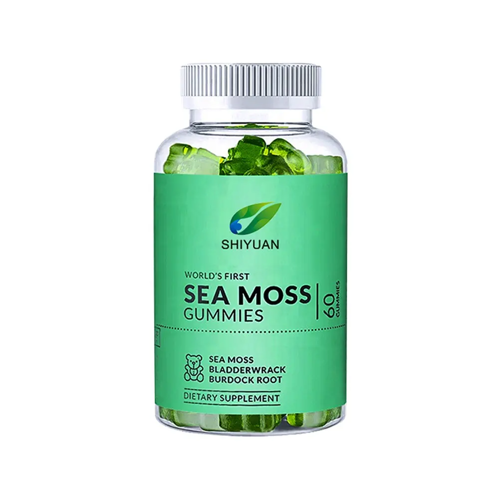Fábrica Personalizável Formulação Irish Sea Moss vitamina Beleza Melhorada Immuno saúde Foods Gomas Halal Vegan