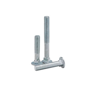 Fastener Factory Direct Sales Galvanized <strong>Carriage</strong> <strong>Bolt</strong> Flat Round Head <strong>Bolts</strong> Round Head Oval <strong>Neck</strong> <strong>Carriage</strong> <strong>Bolt</strong>
