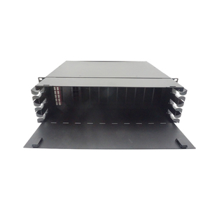 Suministro 3U caja deslizante montada en rack 144 288 núcleos caja de distribución de fibra de alta densidad panel de conexión de fibra modular MPO en blanco - Product Image 1