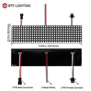 DC5V WS2812B 8x8 16x16 8x32 Программируемый светодиод RGB полноцветный цифровой индивидуально адресуемый светодиодный матричный дисплей - Product Image 4
