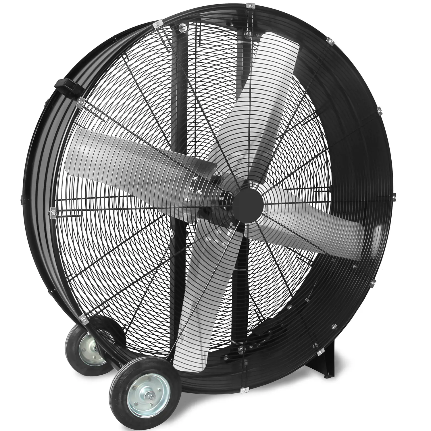 JN Foshan exhaust ventilation portable cylindrical industrial fan with wheels movable axial fan