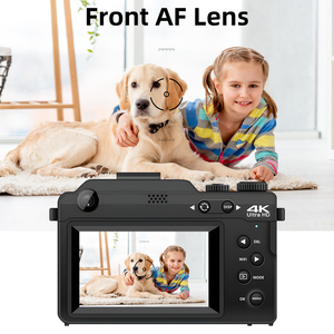 กล้องถ่ายวิดีโอดิจิตอล4K Vlog กล้อง48MP ถ่ายวิดีโอหน้าจอ3นิ้วเครื่องบันทึกกล้องดิจิตอล Wi-Fi สำหรับ YouTube vlogging - Product Image 6