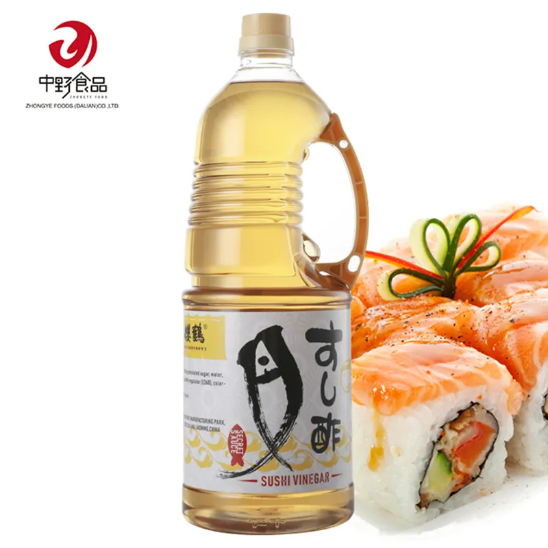 Vente en gros de vinaigre de sushi halal naturel assaisonné de qualité alimentaire en bouteille