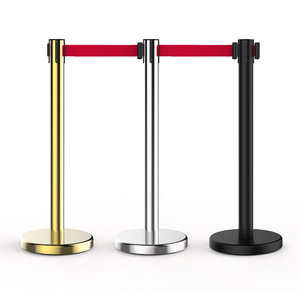 An Ninh đám đông kiểm soát có thể thu vào sân bay hàng đợi dòng điều khiển vành đai rào cản thép bài - Product Image 3