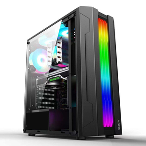 ALSEYE Auro 3.0 siyah ITX/M-ATX/ATX bilgisayar oyun kabine için orta kule bilgisayar şasi - Product Image 1