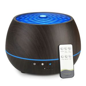 500ml Electric Essential Oil <strong>Diffuser</strong> <strong>With</strong> Wood Grain Aroma 12 Hours <strong>Timer</strong> Cool Mist <strong>Humidifier</strong> for Large Rooms US Plug - Product Image 1