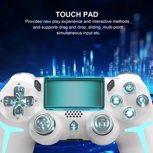 Controlador de juego inalámbrico con luz RGB, giroscopio LED de 6 ejes, Joystick de doble vibración para consola PS4 PS3, ordenador y PC - Product Image 5