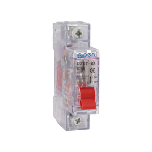 Açık elektrik şeffaf yeni tasarım <span class=keywords><strong>dz47</strong></span>-63 1P <span class=keywords><strong>C32</strong></span> 63A 230V 400V ac 50/60HZ IEC60898 6KA CE Mini MCB minyatür devre kesici