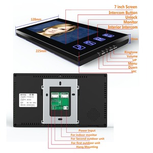 Intercomunicador con pantalla de 7 pulgadas, sistema de Control de acceso a puerta, cámara de seguridad, tarjeta IC, vídeo, huella dactilar, teléfono, venta al por mayor - Product Image 5