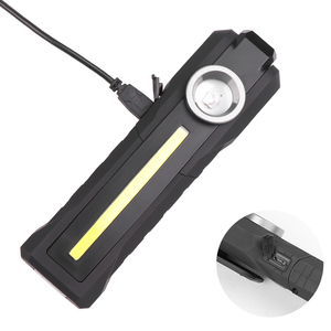 USB Ricaricabile Con Built-in di Batteria Set <span class=keywords><strong>Multi</strong></span> <span class=keywords><strong>Function</strong></span> Pieghevole Luce del Lavoro COB <span class=keywords><strong>LED</strong></span> di Campeggio Della Torcia della Torcia Elettrica
