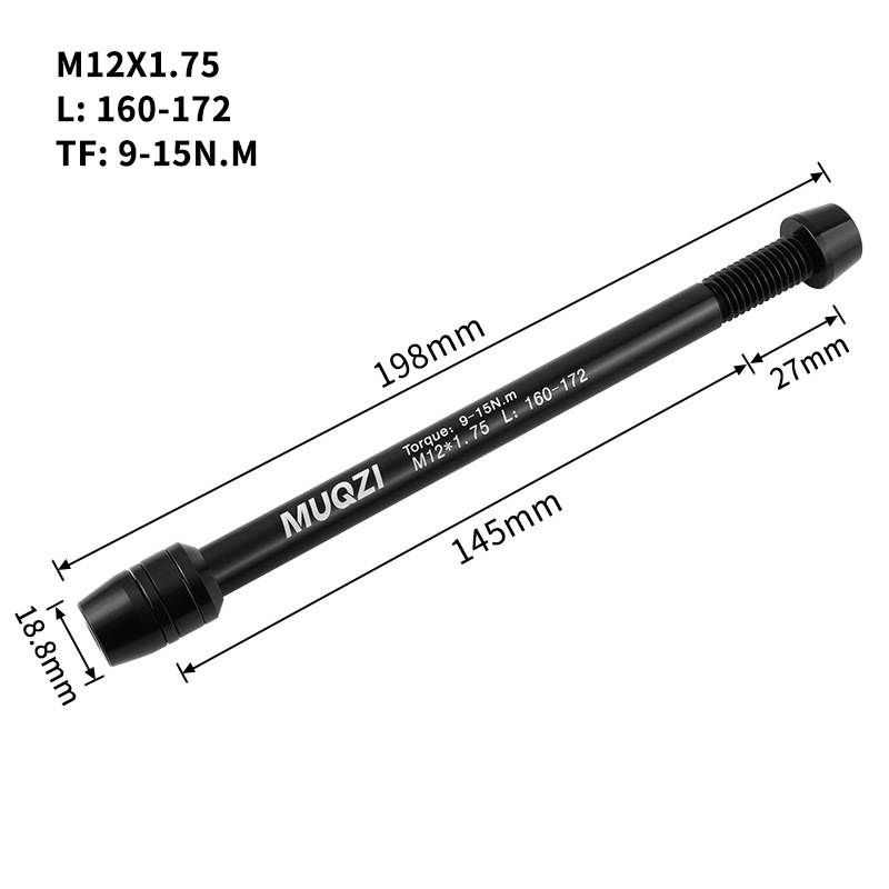 Paso de rosca M12x1,75 160-172 mm