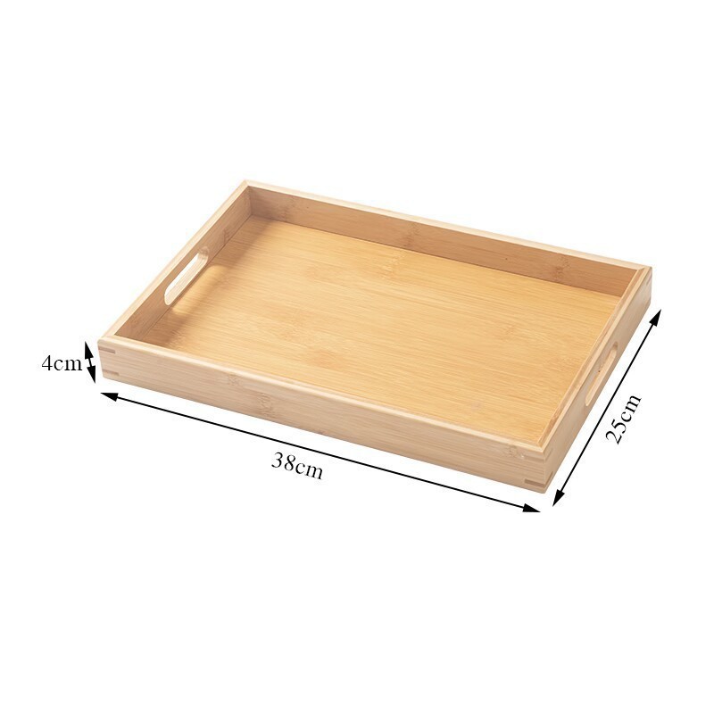 Bandeja con asa plana, tamaño mediano, reforzada, 38*25*4 cm.