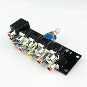 Audio Signal Switch <strong>Input</strong> Selection Board RCA 4 Ways Audio <strong>source</strong> Signal Relay Selector Switching Board for Home Theater - Product Image 1