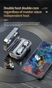Fones de ouvido tws v5.3, novos fones de ouvido sem fio com espelho yd05, com <span class=keywords><strong>display</strong></span> digital de led