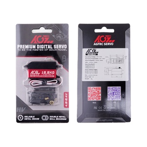 AGFRC B44BLS V2 Metal Gear 15.5KG High Torque 0.06Sec High <strong>Speed</strong> Brushless Motor Low Profile Digital Servo for RC Car Robot Boat - Product Image 5