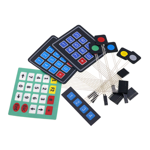 1*2 3 4 5 Tasten Knopf Membran-Schalter 3*4 4×5 Matrix-Array-Tastatur 1×6 Tastatur mit LED-Steuerungskette Pad DIY-Satz für Arduino